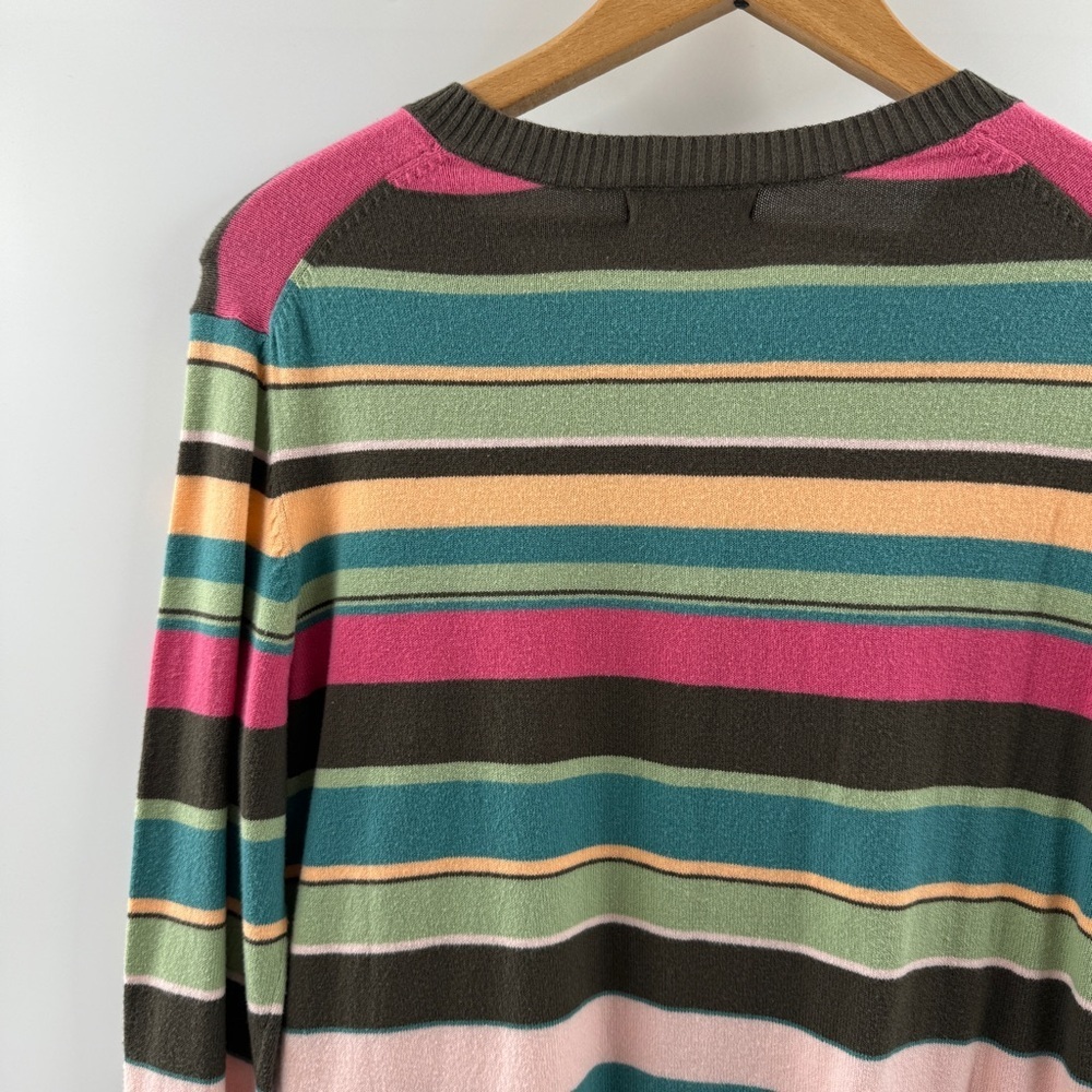 Cherokee Multi-Stripe Button-Up Sweater Size Small NWT - Picture 6 of 7